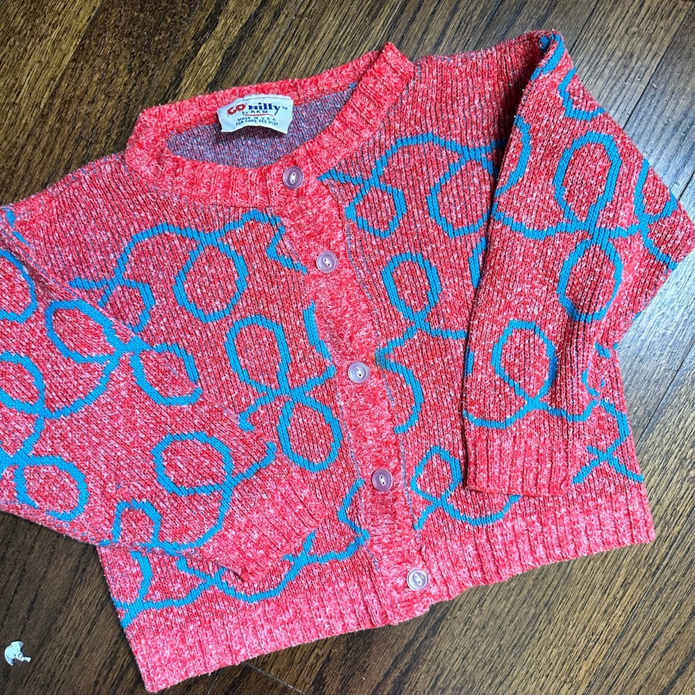 GIRLS TRUE VINTAGE CARDIGAN SWEATER SIZE 3T